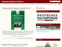 Tablet Screenshot of deutsches-kulturforum.hu